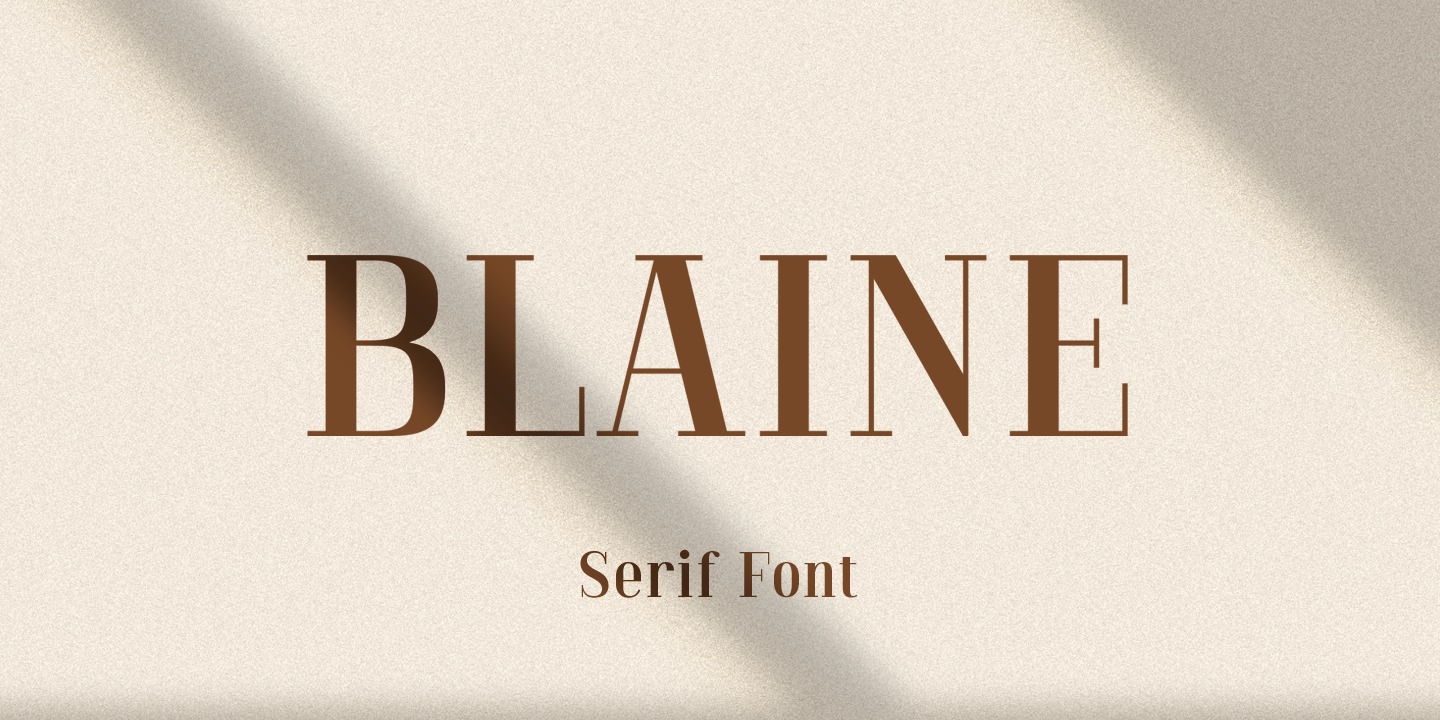 Пример шрифта Blaine #1